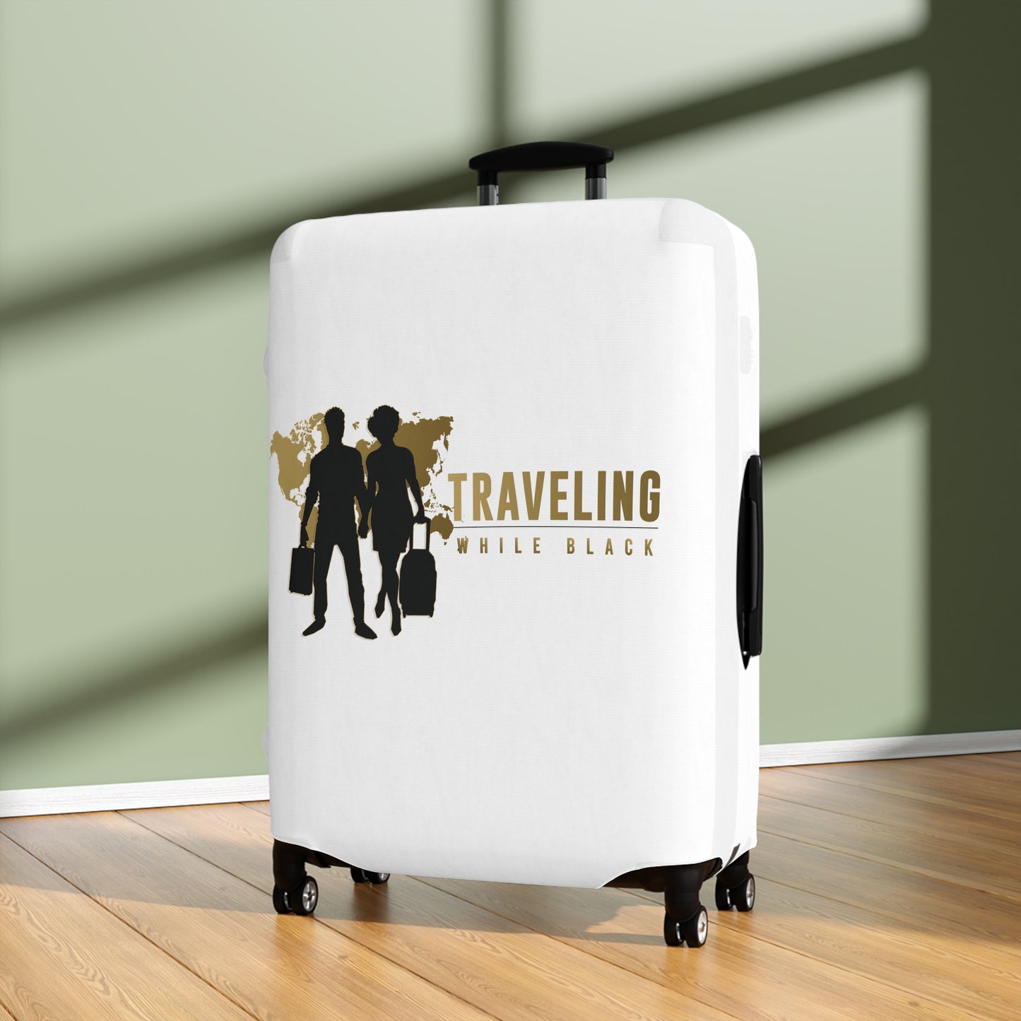 White Luggage Cover