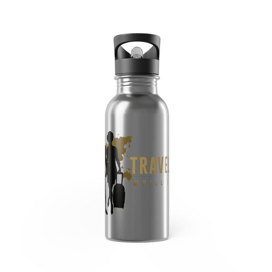 Stainless Steel Water Bottle With Straw, 20oz